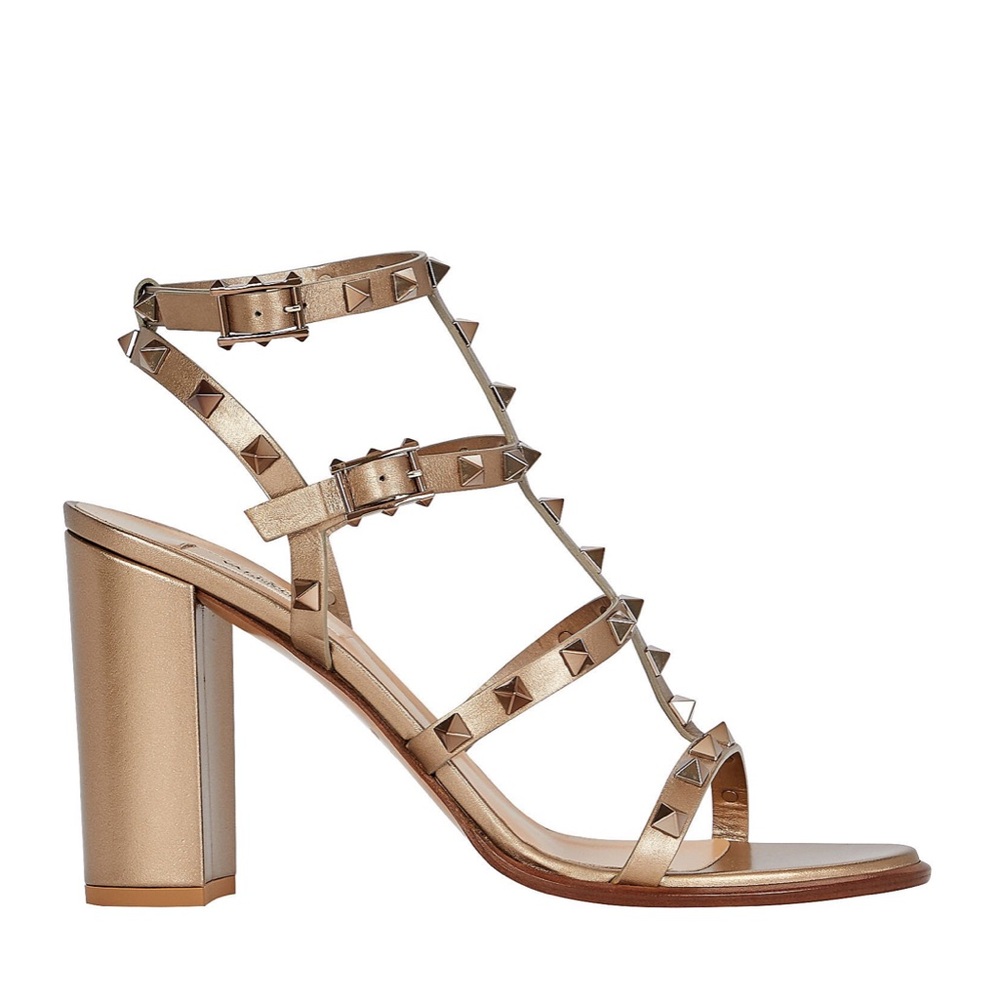 Valentino Garavani Women's Rockstud High Block Heel Sandals